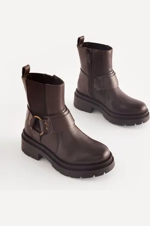 Next Bottes motardes en cuir