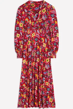 Boden Robe Mi-long Smockée Ivy40