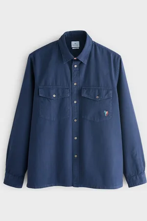 Paul Smith 100% Organic Cotton Twill Pocket Detail ChemisesXL