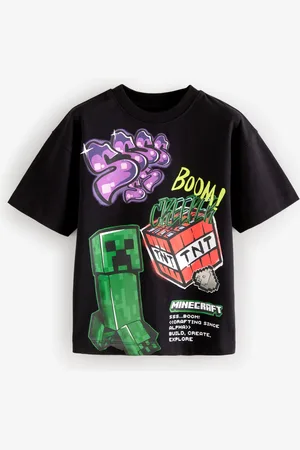 Next Bold Graffiti Licensed Minecraft 100% Cotton T-Shirt (3-16yrs)7 ans (122cm)