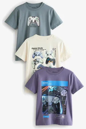 Next Coupe classique Graphic 100% Cotton Manches courtes T-shirt 3 Lot (3-16ans)152158cm