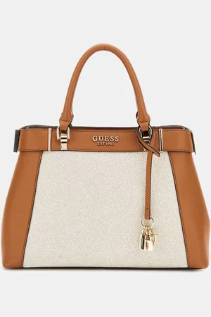 Guess Canvas Anadela Compartment Satchel Bagun