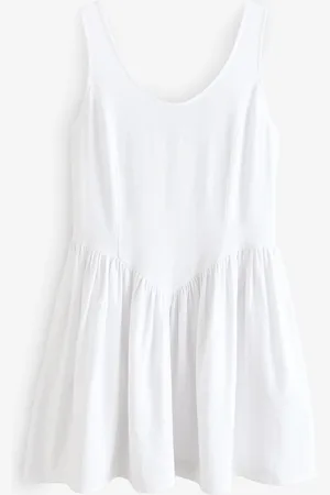 Next Mini robe Sans manches Col ras du cou avec lin42tall