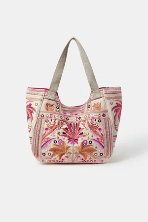 Accessorize Palm Mirror Embellished Tote Bagun