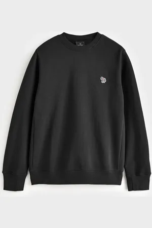 Paul Smith 100% Cotton Quarter Zip Zebra Imprimé Logo Sweat-shirtM