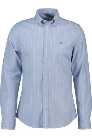 GANT 100% Cotton Stretch Slim Fit Striped Oxford ShirtTrès grand