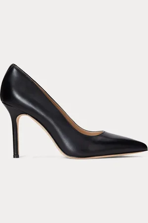 Ralph Lauren Lindella II Talons en cuir bruni