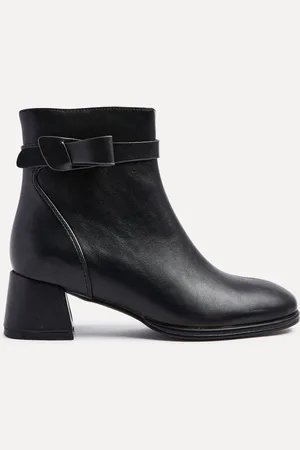 Linzi Sable Block Heeled Ankle Boots