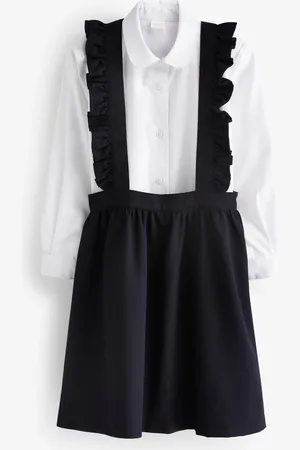 Next Ensemble de chasubles et de chemises Manches longues Volants School (3-14ans)5 ans (110cm)