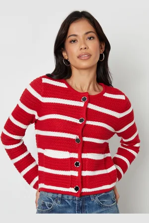 Threadbare Button Up Knitted Noir Cardigan40