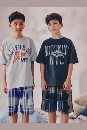 Next Carreaux Pyjamas courts tissés 2 Lot de (4-16ans)166168cm