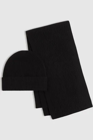Reiss Chesterfield - Ensemble bonnet et écharpe en laine mérinos côteléeUn an