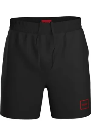 HUGO BOSS Frame Logo Relaxed Fit Stretch Cotton ShortsMédium