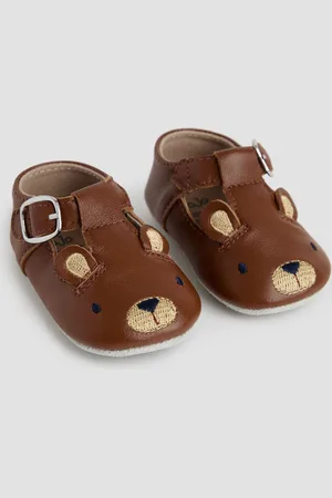 JoJo Maman Bébé Chaussures de marche classique en cuir Bear Pre WalkerJusqu