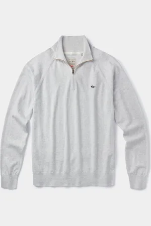 Aubin Bonby - Pull en coton avec fermeture à glissière quart de tourXXL