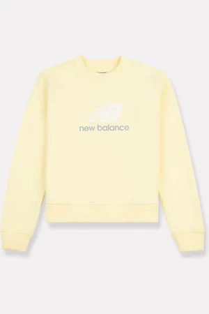 New Balance Sweat Kids Français terry Stacked Logo Col rond122128cm