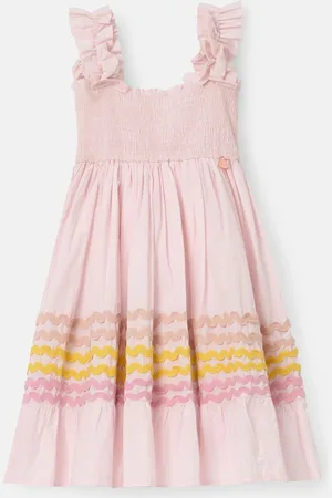 Angel & Rocket Monique Ric Rac 100% Cotton Midi Dress122128cm
