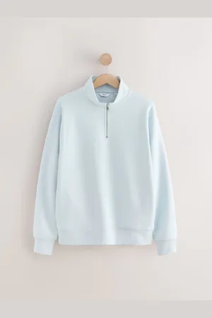 Next Jersey Cotton Rich Quarter Zip Sweat-shirtGrand