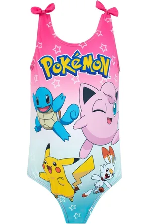 Character Pokemon Maillot de bain à nouettes imprimé pour filles9 - 10 ans (134 - 140cm)