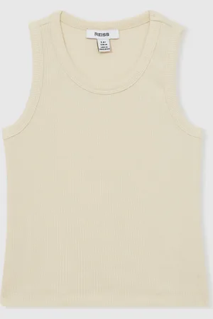 Reiss Débardeur côtelé en coton mélangé, violet 128134cm