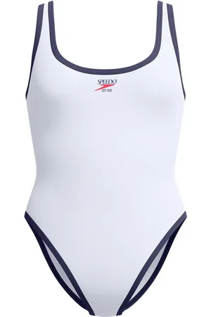 Speedo Maillot de bain uni à encolure dégagée sur le devant