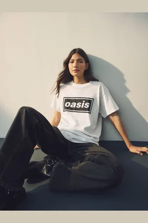Next 100% Cotton Official License Oasis Band Relaxed Fit T-ShirtMédium