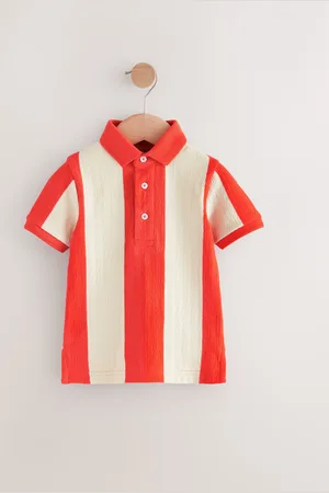Next Short Sleeve Textured 100% Cotton Polo Shirt (3mths-7yrs)5 - 6 ans (110 - 116cm)