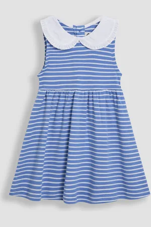 JoJo Maman Bébé Classic Peter Pan Sleeveless 100% Cotton Dress104110cm