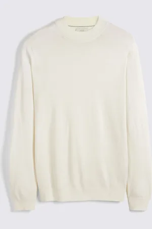 Moss Pull en mérinos à faux colM