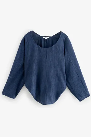 Next Long Sleeve Batwing Textured Blouse50