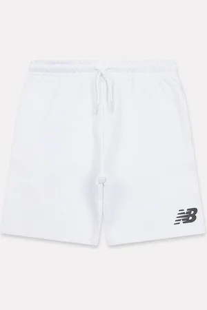 New Balance Kids Brush Back Stacked 100% Cotton Logo Shorts8086cm