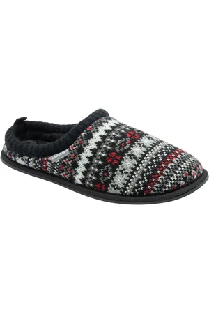 Dunlop Mens Motif Fair Isle Mules pantoufles doublées chaudes