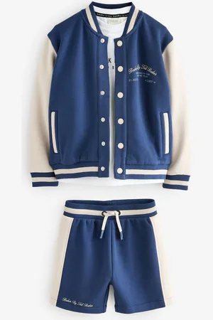 Ted Baker Navy Varsity Jacket T-Shirt and Shorts Set9 - Mois 12 (74 - 80cm)