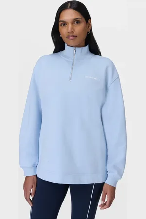 Sweaty Betty Revive Longline Half Zip Sweat Topsmallmedium