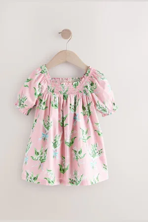 Next Cath Kidston Floral Print Puff Sleeve 100% Cotton Dress (3mths-8yrs)7 - 8 ans (122 - 128cm)
