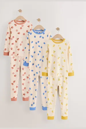 Next Stampy Snuggle 100% Cotton Pyjamas 3 Pack (9mths-12yrs)2 - 3 ans (92 - 98cm)