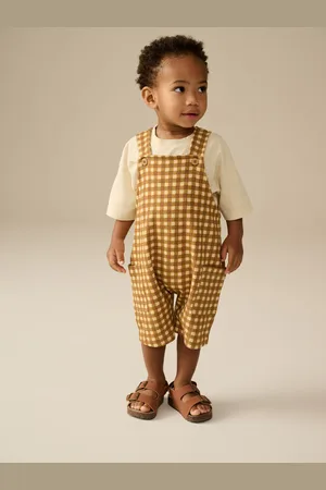 Next Jersey Dungaree and Short Sleeve T-Shirt Set (3mths-7yrs)116122cm
