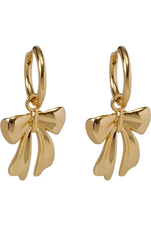 Bibi Bijoux Gold Tone Bow Hoop Earringsun