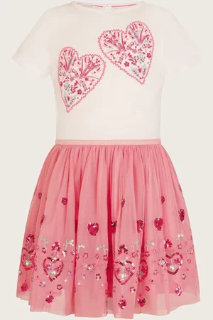 Monsoon Heart Embroidered Disco Dress11 - 12 ans (146 - 152cm)