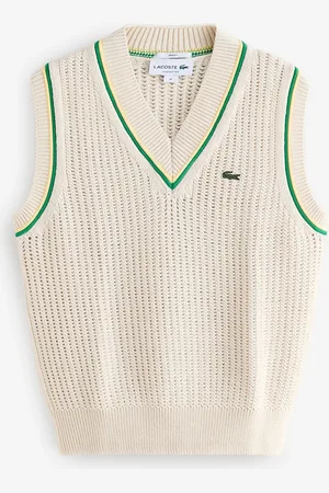 Lacoste Cream Sweater VestMédium