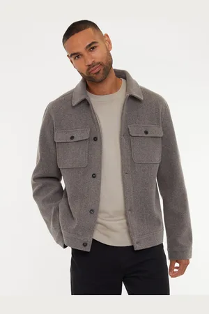 Threadbare Veste à boutons brossés-chemiseXXL