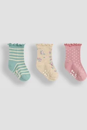 JoJo Maman Bébé Floral Socks 3 Pack6 - Mois 12 (68 - 80cm)