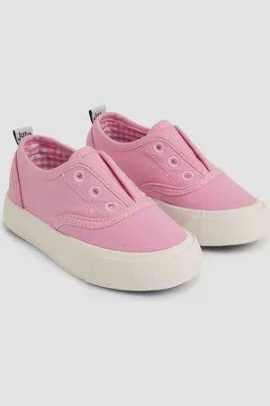 JoJo Maman Bébé Canvas Plimsole Shoesr. u.10eu28