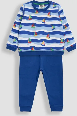 JoJo Maman Bébé Printed 100% Cotton Sweatshirt & Joggers Set8086cm