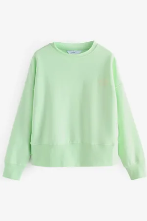 Next Sweat col rond 100% coton à ourlet brutpetit