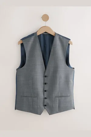 Next Gilet de costume en tissu italien Signature Cerutti54 Long (UK 44 L)