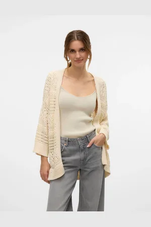 VERO MODA Longline Open Knit CardiganL 12