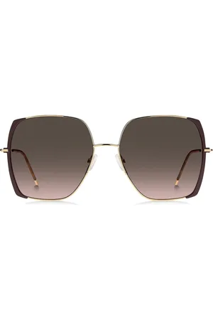 HUGO BOSS Oversized Gold Square Sunglassesun