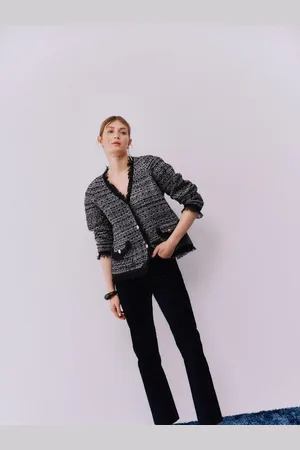 VILA Manches longues Textured Boucle Look Cardigan36