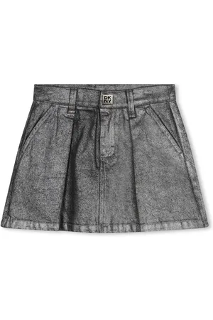 DKNY Silver Glitter Mini Pleated Skirt12 ans (152cm)
